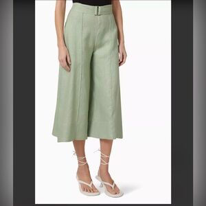 MATTHEW BRUCH Wide-leg Cropped Pants in Linen size 1 (XS)